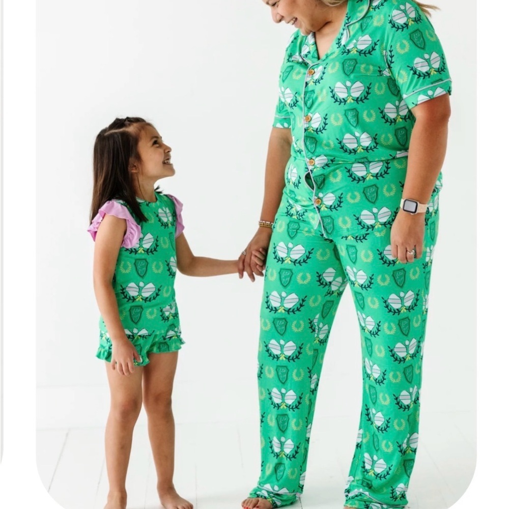 KIKI+ LULU Women's Pajama Set, In A Pickle (Ball), soft bamboo, pickleball Sz L‌ - Picture 8 of 8